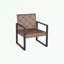 Ensemble de meubles de patio 4 pièces avec deux fauteuils et pieds en métal-1202850196