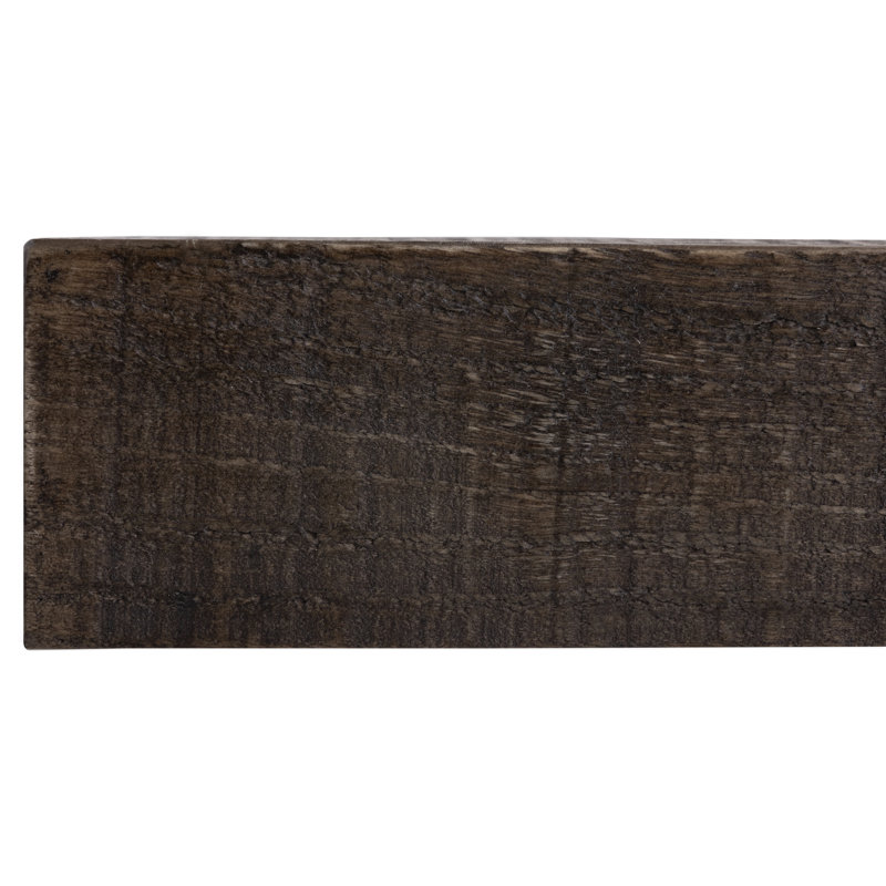 24" Dark Chocolate Solid Wood Floating Mantel Shelf