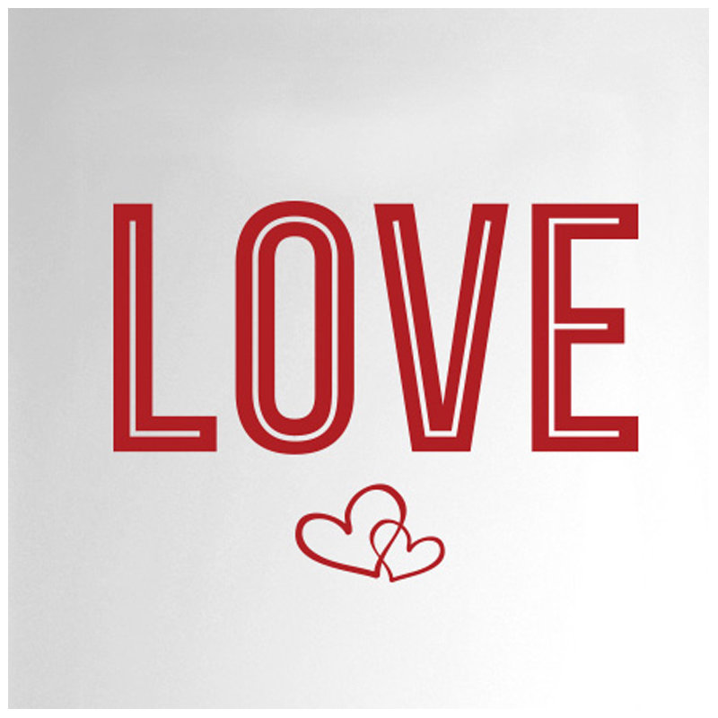 Wall Decal, Dark Red