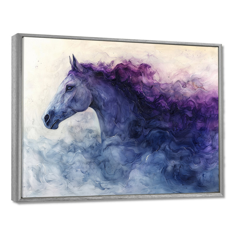 Doina - Animals Wall Art, Impression sur cadre flottant, Argent argent, H 30 po x l 40 po