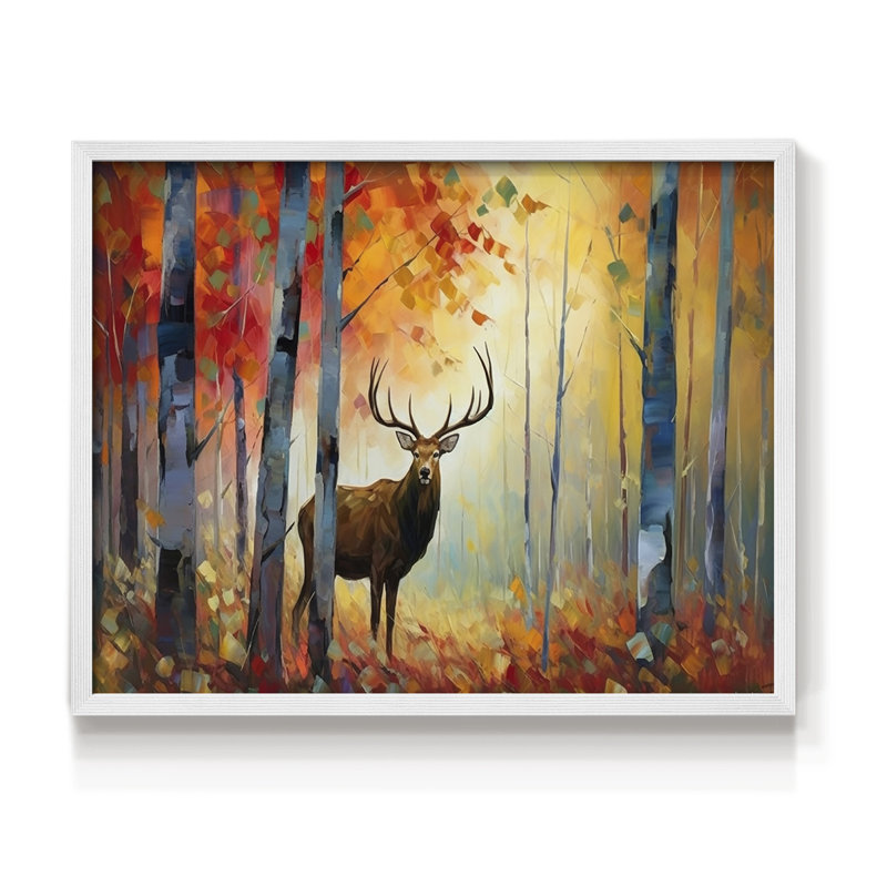 Faune, série V, reproduction encadrée, H 22 po x l 28 po, Blanc
