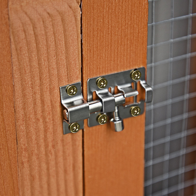 Poulailler en bois avec boîte de nidification 2144 pi²