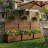 Metal Planter Box with Trellis with Wheels-1157883656-1152002144