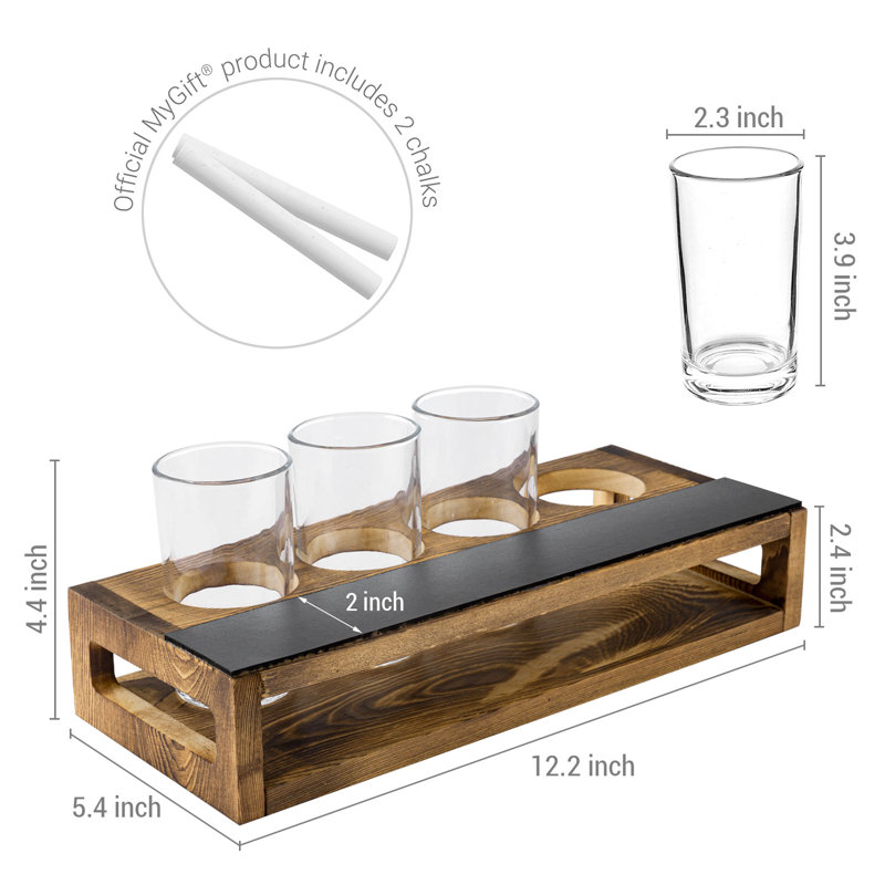 Ensemble de vol en verre 2 pièces
