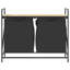 Laundry Basket 2 Compartments With Wheels-1760560662