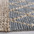 Alegria Natural Fiber Hand Loomed Jute/Cotton Geometric Rug in Light Blue/Brown-1507605075