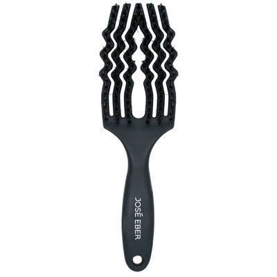 Jose Eber: Professional Series - Brosse démêlant - poils de sanglier 100% naturel avec des poils en nylon, réduit les bris, pour tous les types de cheveux, outil de coiffage