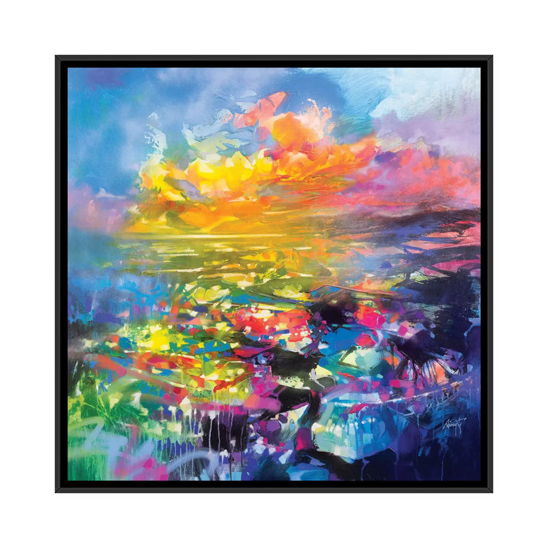 «Fluid Resson III» par Scott Naismith - impression d'art graphique, Pas de tapis, H 26 po x l 26 po x P 1,5 po