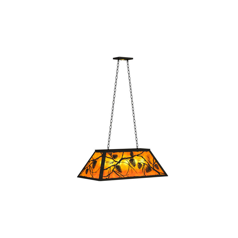 Jacklyn 6 - Light Pendant, Amber, Textured Black