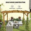Pergola arquée, treillis de jardin pour l'extérieur