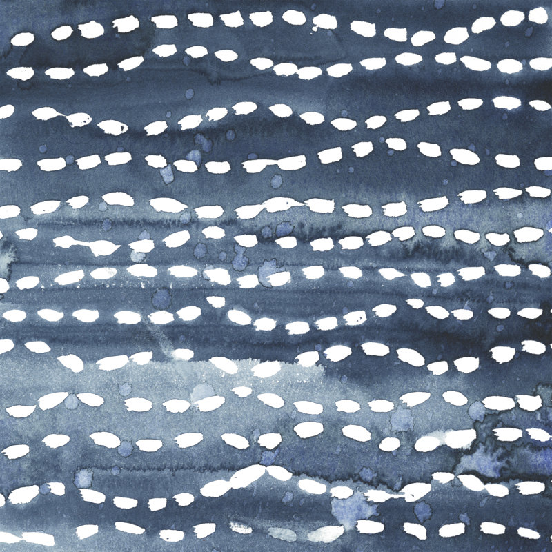 Indigo Ripple VI, H 20 po x l 20 po x P 1,25 po