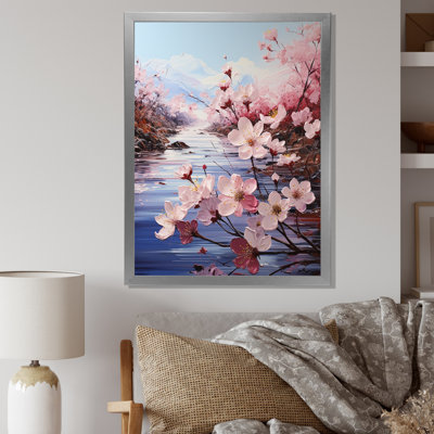 Cherry Blossom Flower Meadow sur toile