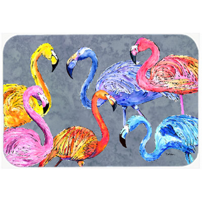 East Urban Home Flamingo Six Senses Glass Cutting Board