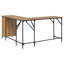 L-Shaped Metal Base Computer Desk-1233730034