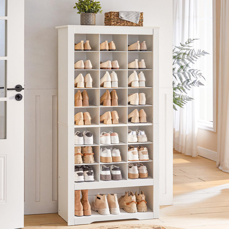 Rangement pour chaussures 27 paires, Blanc