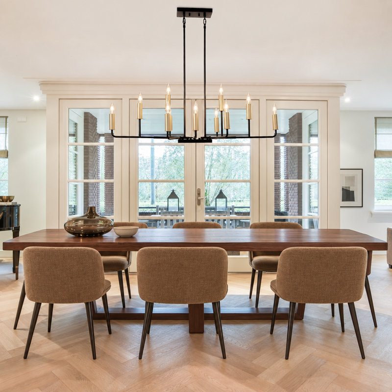12-Light Modern Linear Pendant For Kitchen Island