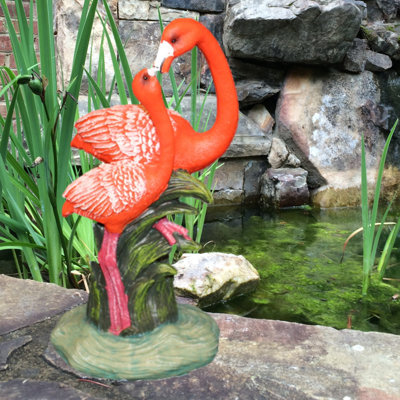 Statue nautique Life's a Beach Flamingo