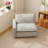 Gracey Linen Upholstery One-Armed Chair-2000704161