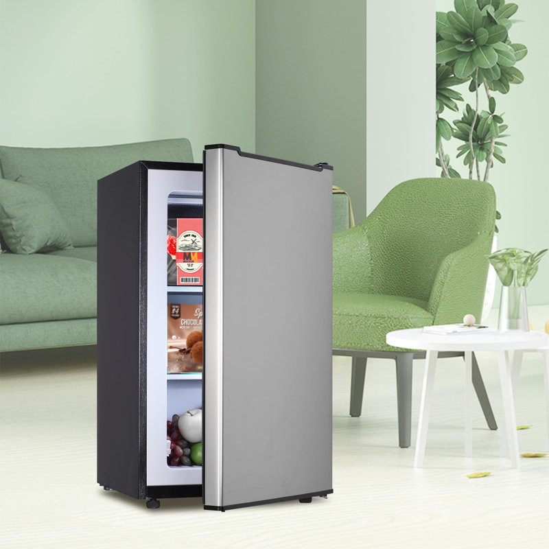 Upright Freezer 3.6 Cu.Ft Mini Freezer with Reversible Stainless Steel Door Freestanding Compact Freezer with 3 Adjustable Thermostat  Small Freezer for Apartment Dorm Silver