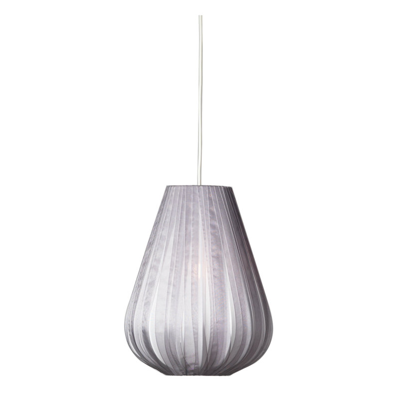 35cm H Fabric Novelty Pendant Shade ( Screw On ), Grey