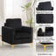 Chaise d'appoint en velours avec pieds en métal doré (ensemble de 2)-1867588598