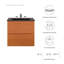 Meuble-lavabo mural 24 po Modway Scenic-1316165815