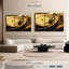 «Spinning Vinyle», 3 pièces sur toile-98562639