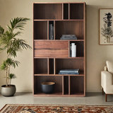 American Style Multiple Lattice  Wood Bookcase