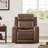 Top Grain Leather Dual-Motor Lay-flat Recliner with Power Headrest-116105050