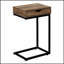 Table d'appoint en forme de C avec tiroir de rangement, conception moderne pour des espaces compacts et pratiques
