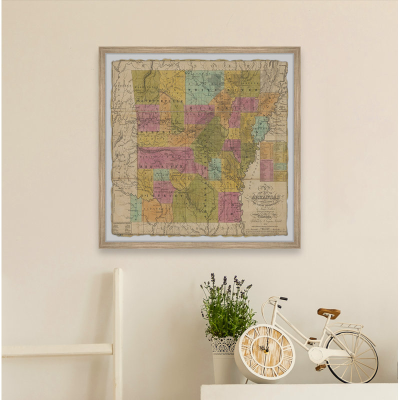 Colorful Arkansas - Cadre photo, impression sur papier, H 32 po x l 32 po x P 1,5 po