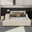 Lit tapissier à la terre, lit mère et enfant avec bureau de chevet et petit tabouret rond-122526776-122526778