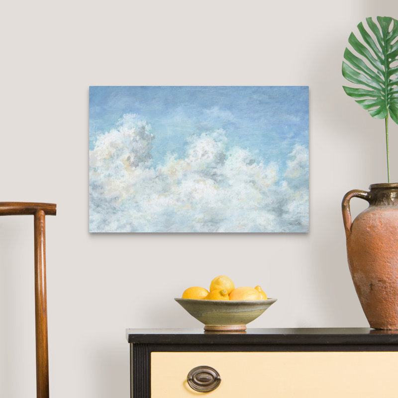 «Heavenly Blue 01» par Lisa Audit - reproduction d'art, H 16 po x l 24 po x P 1,25 po, Toile tendue