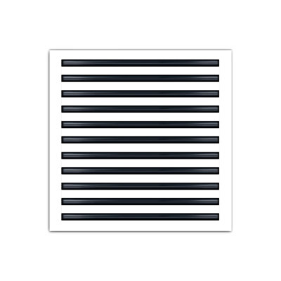 BUILDMART - 22x22 Modern AC Vent Cover - Standard Linear Slot Diffuser - Register Grille / Size: 2" H x 22" W x 22" L