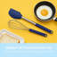 Ensemble d'ustensiles de cuisine en silicone 12 pièces avec poignées en acier inoxydable - Outils de cuisson antiadhésifs et résistants à la chaleur pour la préparation, la cuisine et le service de tous les jours