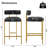 Maddox Upholstered Counter Height Bar Stools with Metal Legs-534966279