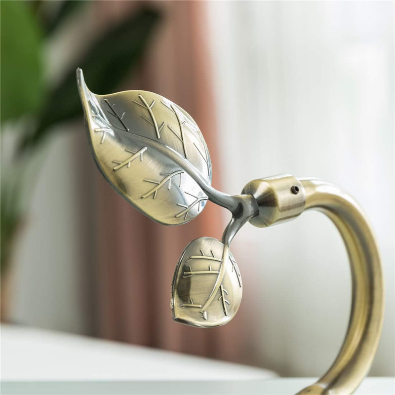 Leaf Shaped Curtain Tieback Holdbacks 2pcs