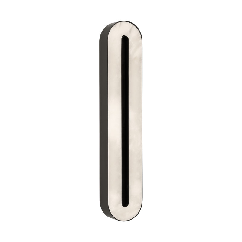 Wyllis LED Flush Mounted Sconce, Bronze, 24" H x 2.6" W x 4.7" D