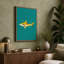 Playful Tiger Shark Modern - Wrapped Canvas-1720657788-1720657791