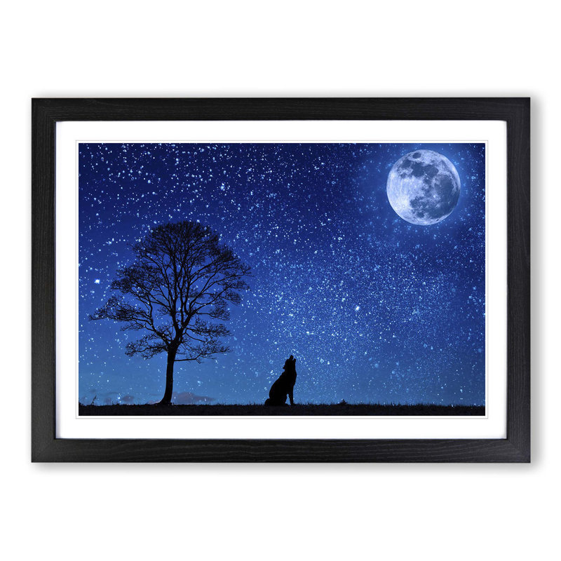 Single Picture Frame Print, Black