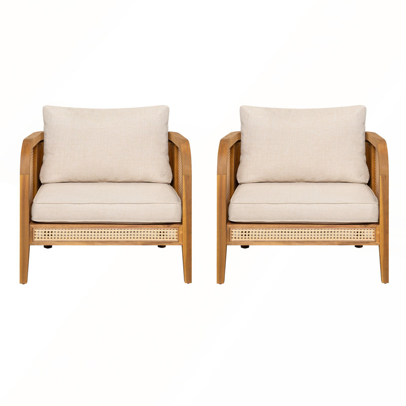 Ensemble de chaises d'extérieur rembourrées