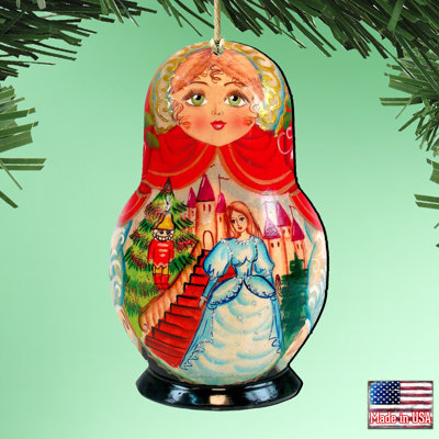Tidaholm 5.5'' Wood Hanging Figurine Ornament