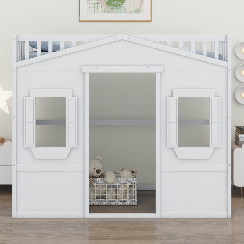 Lit mezzanine avec échelle House, Blanc