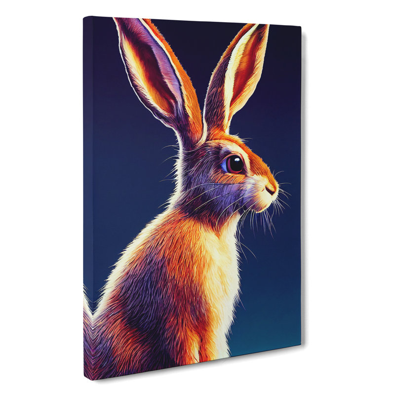 Fair Hare - Wrapped Canvas, 76cm H x 50cm W