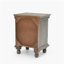 Table de chevet rétro en bois gris