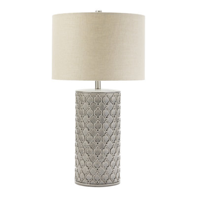Lampe de table grise 30 po Allaire