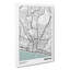 Map Brighton UK - Wrapped Canvas Print-61881983