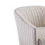 Fauteuil demi-tonneau avec coussin moelleux