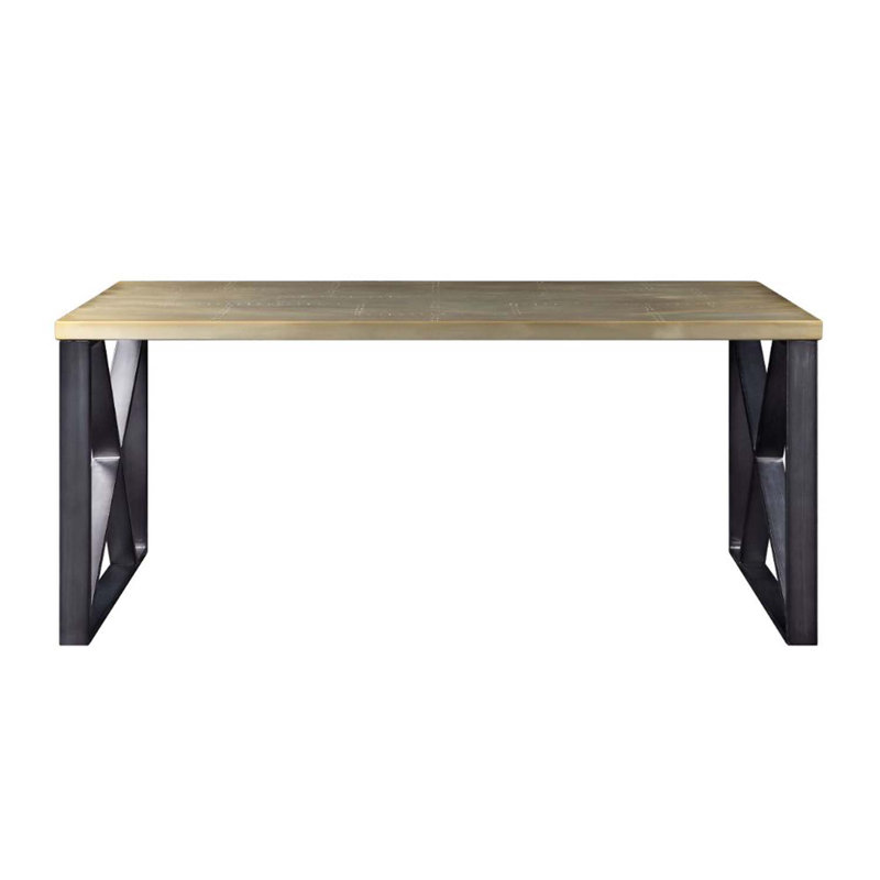 Bureau Ensley, aluminium doré