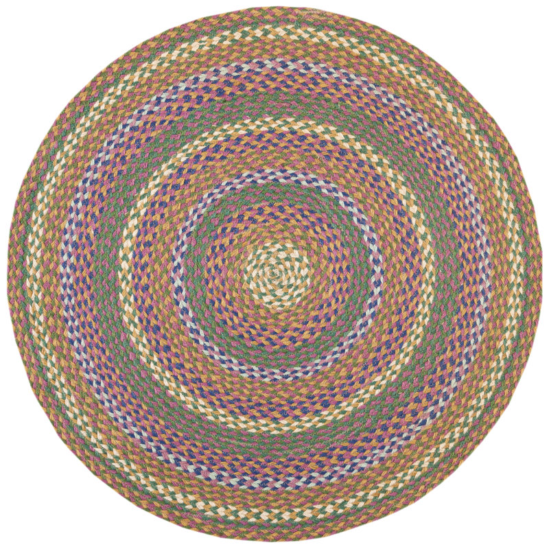 Tapis en jute tissé à la main Asmara, Rond 3 pi